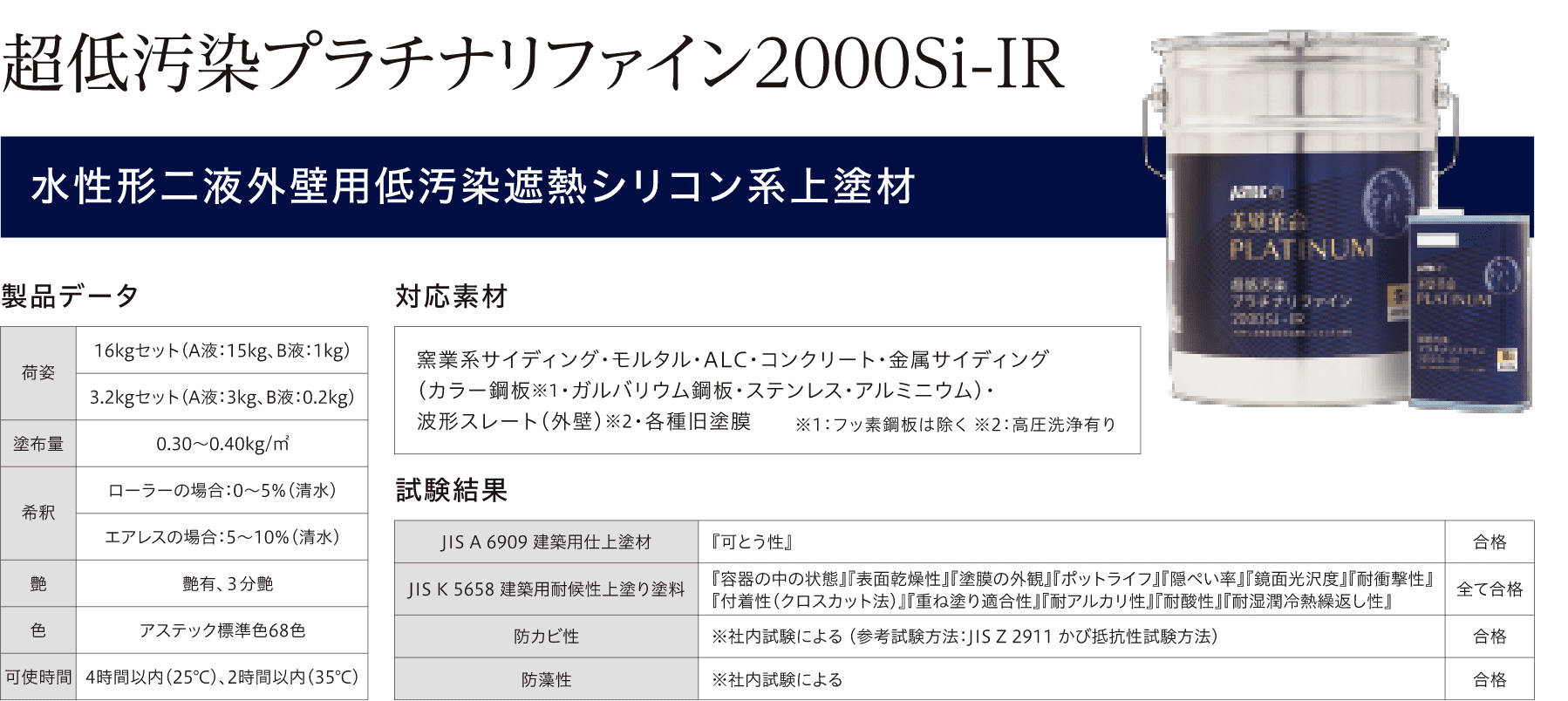 プラチナリファイン2000Si-IR