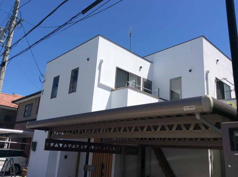 岐阜市 Ｆ様邸　外壁を高機能塗料ガイナで塗装しました。