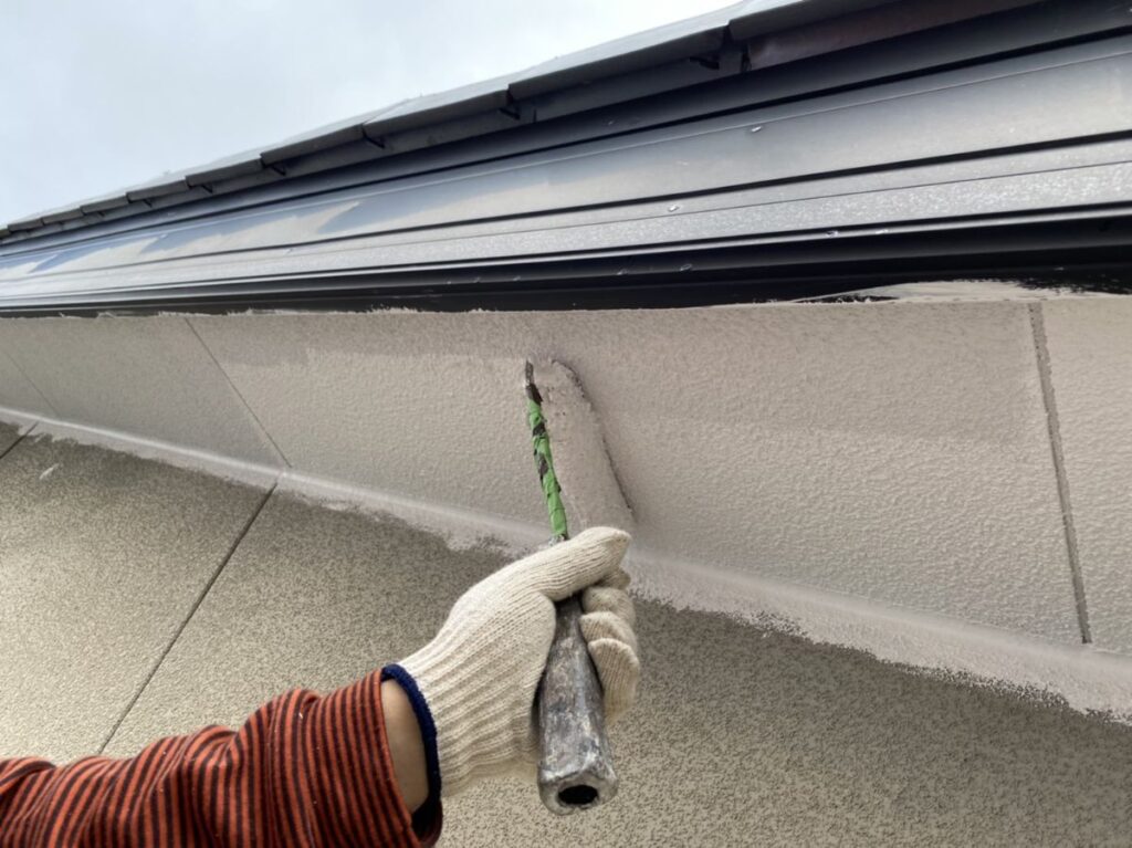 岐阜市　耐久性抜群の遮熱無機フッ素塗装でローズグレーがおしゃれな外壁塗装工事をおこないました。