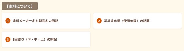 塗料 明細
