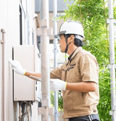 外壁塗装　検査