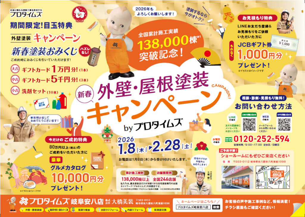 外壁・屋根塗装｜新春キャンペーン開催中！