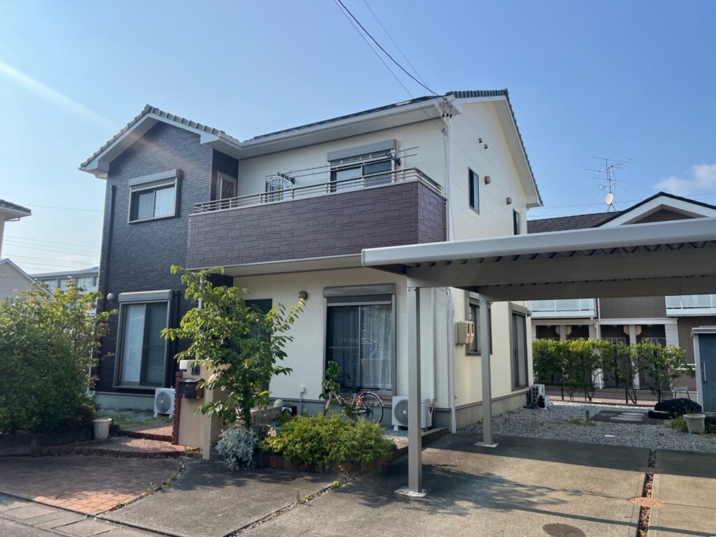 大垣市｜３色の塗り分けはそのままに、ブラウン系でリニューアル！