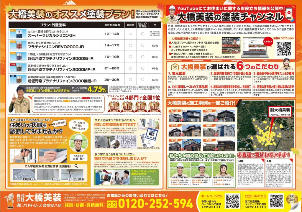 大垣 瑞穂 安八 塗装 大橋美装